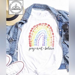 NEW* Pray+Wait+Believe Short-Sleeve T-Shirt